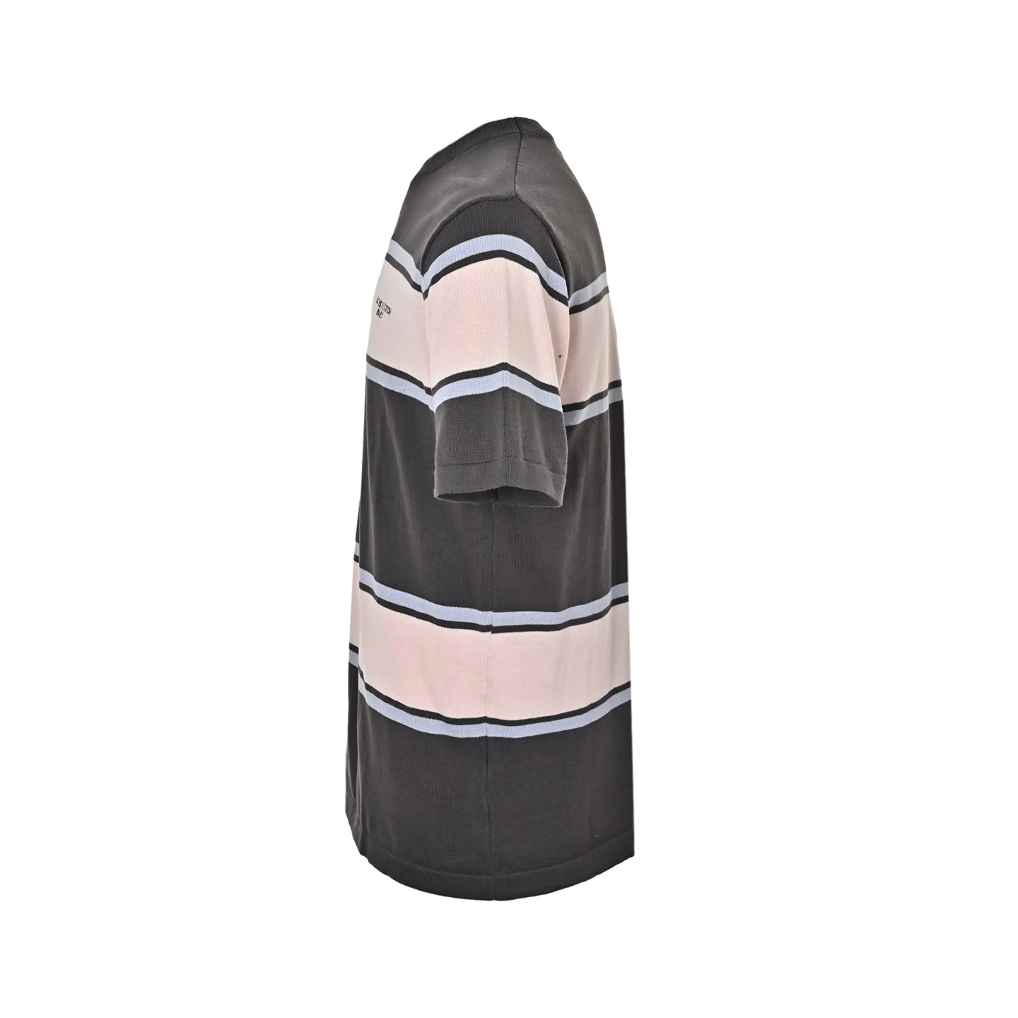 Louis Vuitton/Louis Vuitton 26ss contrasting color patchwork striped knitted short sleeves